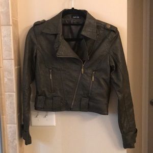 Faux leather jacket